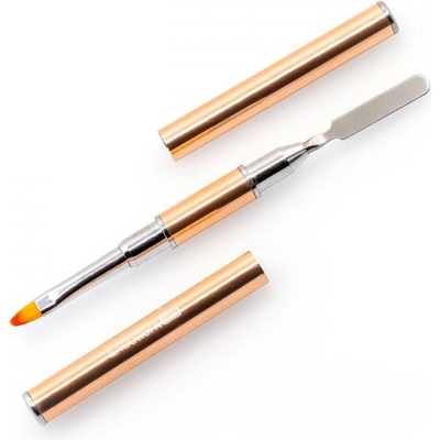 Excellent PRO Štetec a špachtľa na polygél 2in1 rose gold
