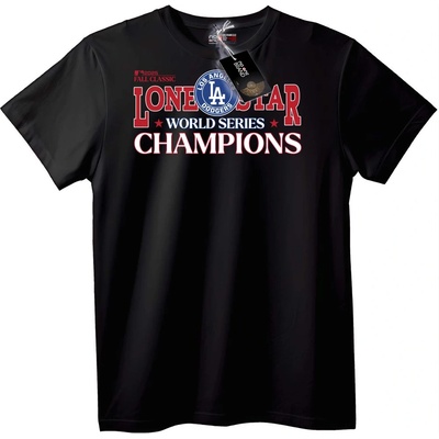 NOONEBRAND Тениска Lone Star Световни Шампиони - 4XL, Black