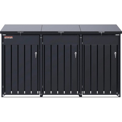 N Scorpion elektro s.r.o. Přístřešek na 3 popelnice D12GG3Z antracit – Zbozi.Blesk.cz