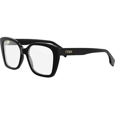 Fendi Lettering Black Square Eyeglasses