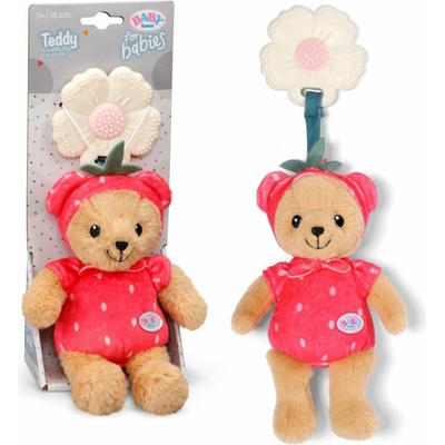 BABY born for babies Medvídek Teddy jahůdka 18 cm
