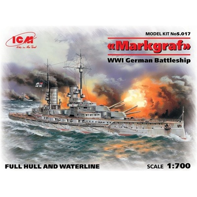 ICM Markgraf WWI German Battleship 1:700
