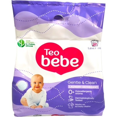 Teo bebe прах за бебешко дрехи, Лавандула, 20 пранета, 1.50кг