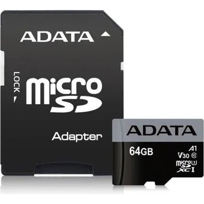 ADATA microSDXC Premier Pro 64GB C10 AUSDX64GUI3V30SA1-RA1