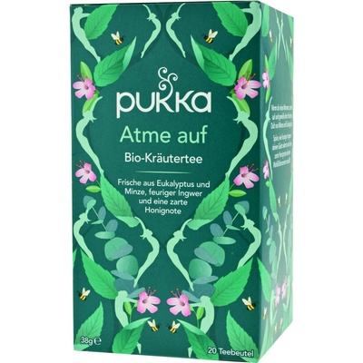 Pukka Herbs Breathe Up Ajurvédský Bio čaj s eukalyptem mátou a zázvorem 20 sáčků