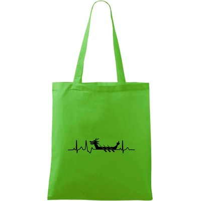EKG dračia loď Taška bavlnená 42 x 38 cm Apple Green