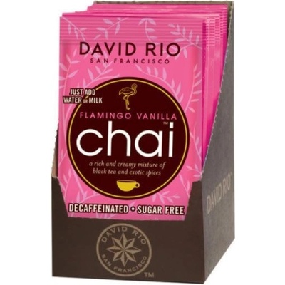 David Rio Chai Flamingo Vanilla sugar free decaf sáčky 12 x 18 g