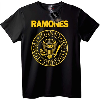 NOONEBRAND Тениска Ramones Band Лого - M, Black