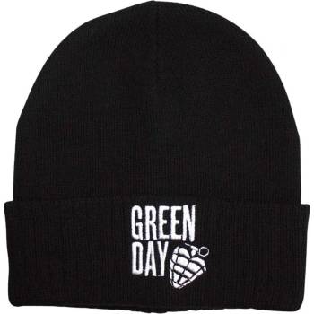 Green Day шапка Stacked Logo & Grenade Black (GDBEAN06B)