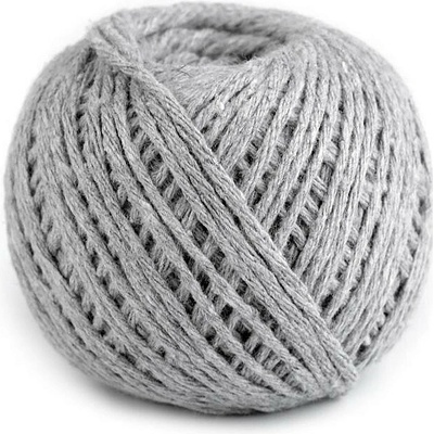 Výprodej - Bavlněný provázek macrame Ø2 mm - šedá holubí Varianta: 2 šedá holubí, Balení: 1 ks – Zbozi.Blesk.cz