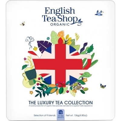 The English Tea Shop Union Jack dárková plechová kazeta 72 čajů
