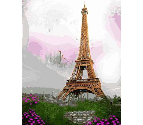 Malování podle čísel Eiffel tower