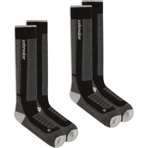 Icebreaker Мъжки ски чорапи Icebreaker Merino Blend Ski+ Medium Otc 2 Pack Ski socks - Black / Ether / Graphite - размер 39-41, 5 (EU) (207-1797-0111)