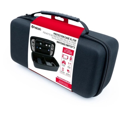 NACON Protection Case XL, Nintendo Switch 2, Многофункционален, Вградено място за съхранение на игри, Черен, Чанта за конзола (SWITCHNEWPOUCHXLBLA)
