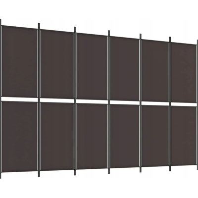VidaXL Paraván 350235 hnědý 250 x 200 cm
