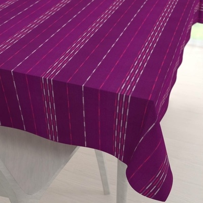 Biante bavlna ubrus Olivia OL-002 Proužky na fialovém 100x140cm