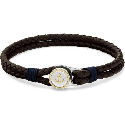 Tommy Hilfiger Kožený náramek v hnědé barvě 2790692 19 cm