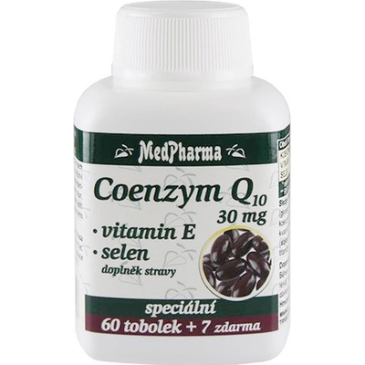 MedPharma Coenzym Q10 30 mg + vit.E + selen 67 tabliet