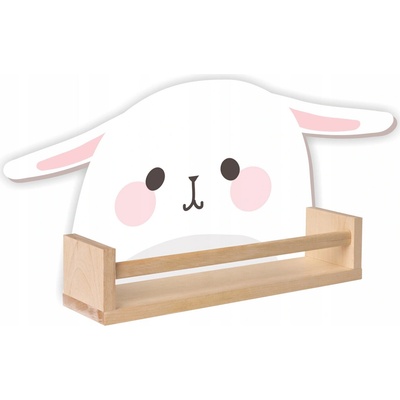 Vulpi Drevená polica do detskej izby Nakly Králik