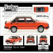 Škoda 120 LS 1984 exportní verze oranžová/černá 1:43