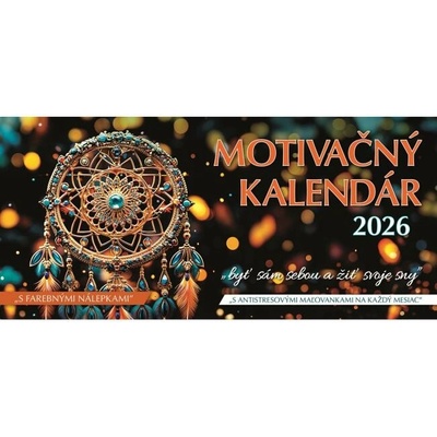 Stolový stĺpcový 29,7 x 13,8 cm Motivačný 2026