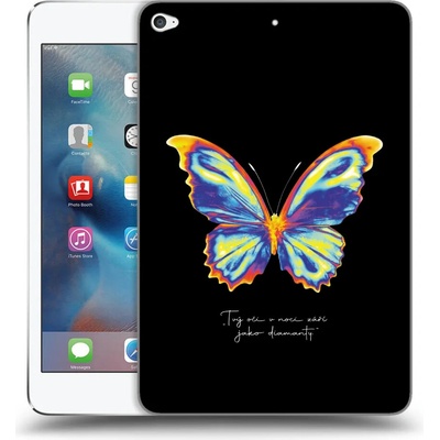 Picasee silikónový obal Apple iPad mini 4 Diamanty prehľadný Black