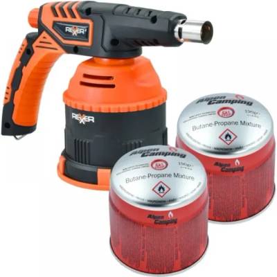REXXER Комплект газова горелка + 2 бр. газ rexxer premium rb-04-111/ 1300 w (rb-04-111)