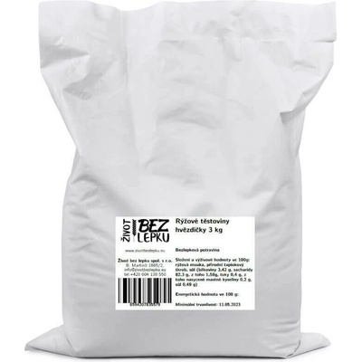 Lucka Život bez lepku rýžové těstoviny polévkové hvězdičky 3 kg