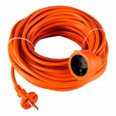 Predlžovací Kábel jednoduchý Blow 30 m 1 ks oranžových zásuviek