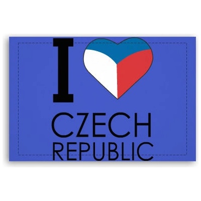 Fotoobraz 60x40 cm malý I love Czech republic