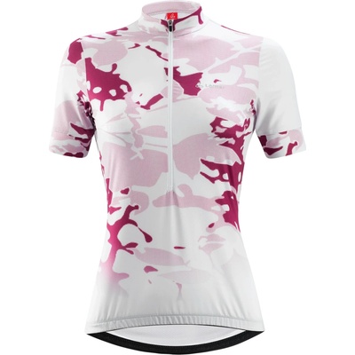 Löffler Дамска фланелка с къс ръкав за колоездене Löffler Women's Bike Jersey Half-Zip Mysteria Mid Cycling jersey - Orchid - размер 40 (EU) (156-2775-0214)