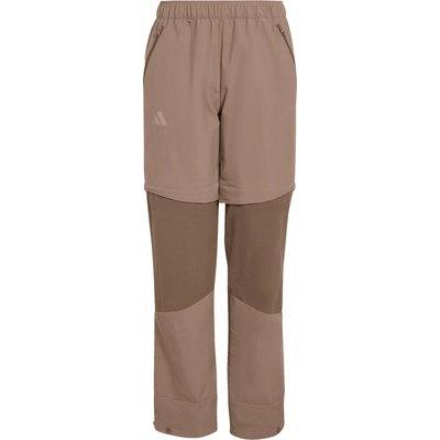 adidas Terrex Детски панталон със свалящи крачоли adidas Terrex Kid's MT Zip Pants Walking trousers - Trace Brown - размер 140 (EU) (701-4344-0413)