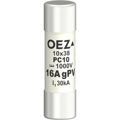 pojistka válcová PV10/PC10 16A gPV do 1000V DC