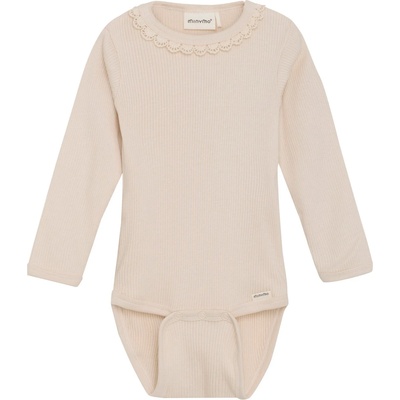 Minymo Детско ежедневно термо бельо Minymo Kid's Body L/S Rib Everyday base layer - Sandshell - размер 56 (EU) (714-1645-0311)