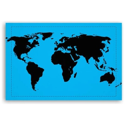 Fotoobraz 60x40 cm malý Mapa světa