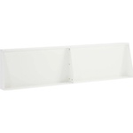 vidaXL Задържащи стени 2 бр. 80 x 12 x 50 см Стомана Бяло (8015298)