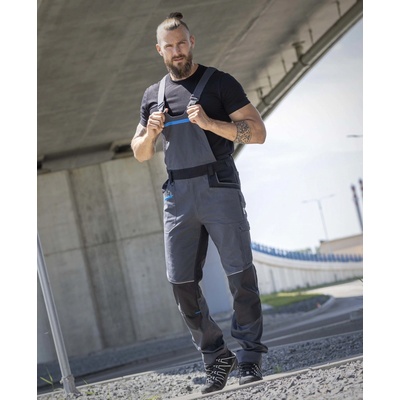 Ardon H6091 monterkové kalhoty s laclem 4Xstretch tmavě šedé