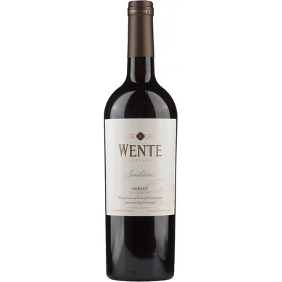 Wente Sandstone Merlot červené 13,5% 0,75 l (čistá fľaša)