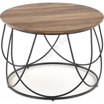 Halmar Масичка за кафе NUBIRA 41x60 cm черен/кафяв (HA0102)