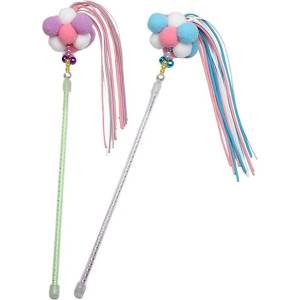  Играчка за котки- Въдица с топки, 70см (4107-b)