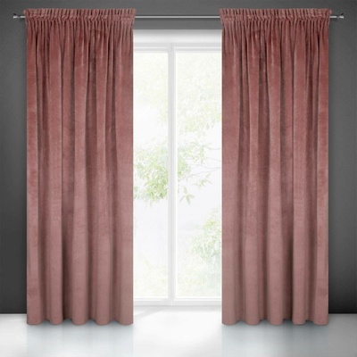 EUROFIRANY ZATEMŇOVACÍ ZÁVĚS NA PÁSCE VILLA 140X270 CM STARORŮŽOVÁ