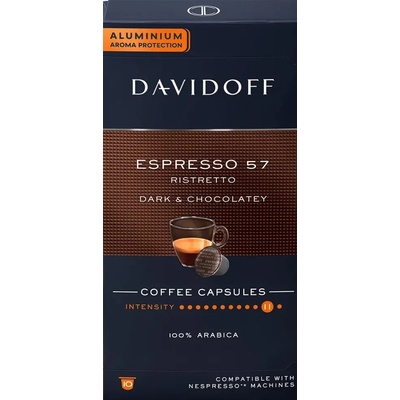 Davidoff Espresso 57 Ristretto алуминиеви капсули за Nespresso 10 бр