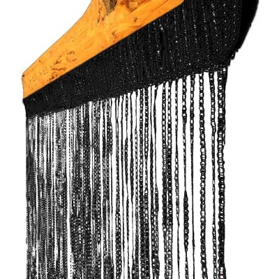 Šnúrková záclona Curtain čierna