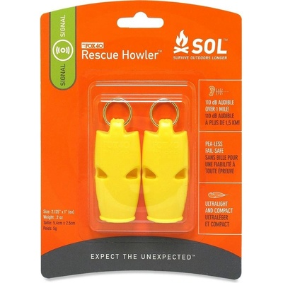 S.O.L. Survive Outdoors Longer Píšťalka S.O.L. Rescue Howler 2 ks