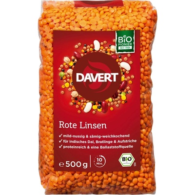 Davert Bio červená čočka 0,5 kg