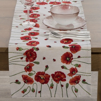 Eurofirany gobelínový behúň PAPAVER 40X100 CM