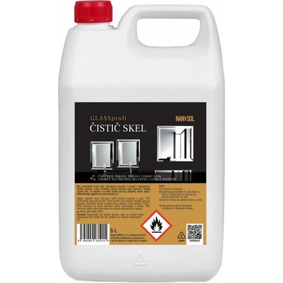 Nanosol Čistič skel Glass profi 5 l
