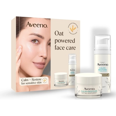 Aveeno Calm Restore hydratačný pleťový gél 50 ml + Aveeno Calm Restore hydratačný nočný krém 50 ml