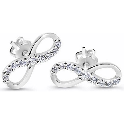 Cutie Jewellery Úžasné náušnice v tvare nekonečna Z60149-30-10-X-2