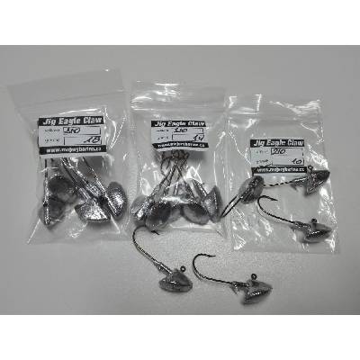 Mojeribarina Jig hlavy NEW Eagle Claw hook žehličky s nálitkem vel.2 10g